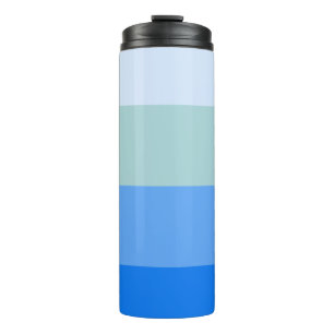 Blaue Streifen Thermosbecher