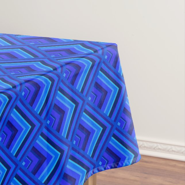 Blaue Streifen Tischdecke (Beispiel)