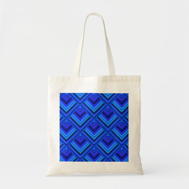 Blaue Streifen Tragetasche (Vorne)