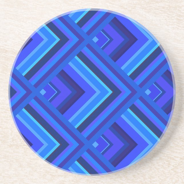 Blaue Streifen Untersetzer (Vorne)