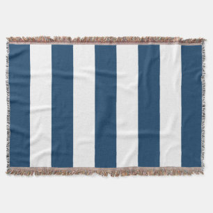 Blaue Streifen, weiße Streifen, gestreiftes Muster Decke