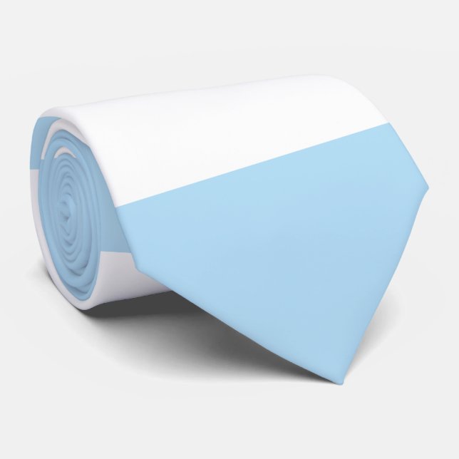 Blaue Streifen, weiße Streifen, gestreiftes Muster Krawatte (Gerollt)