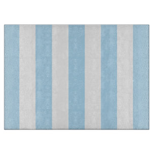 Blaue Streifen, weiße Streifen, gestreiftes Muster Schneidebrett