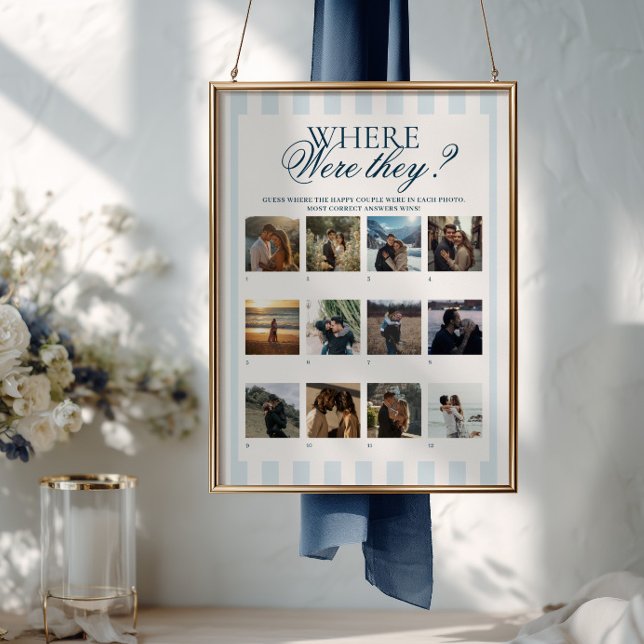 Blaue Streifen Wo waren sie  Poster (Von Creator hochgeladen)