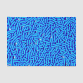 Blaue Streusel Blaue Jimmies Seidenpapier