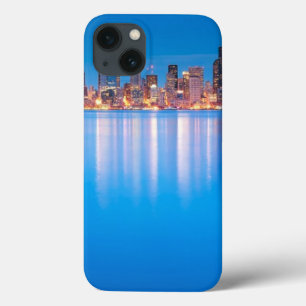 Blaue Stundenansicht von im Stadtzentrum gelegenem iPhone 13 Hülle