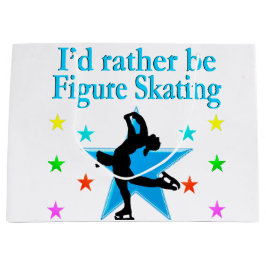 BLAUE SUPER STAR FIGURE SKATER GROßE GESCHENKTÜTE