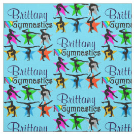 BLAUE SUPER STAR PERSONALISIERT GYMNAST FABRIC STOFF