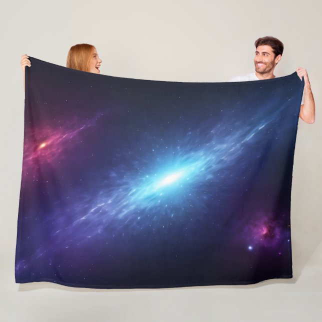 Blaue Supernova-Nebel kosmischer tiefer Raum Fleecedecke (Beispiel)