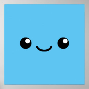 Blaue Süsse Poster