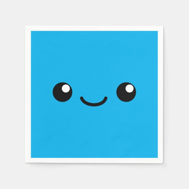 Blaue Süsse Serviette (Vorderseite)