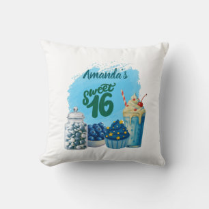 Blaue Sweet Sixteen Kissen
