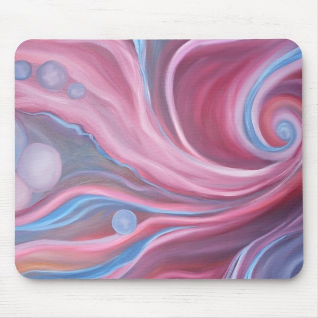 Blaue Swirl-Maus-Pad Mousepad (Vorne)