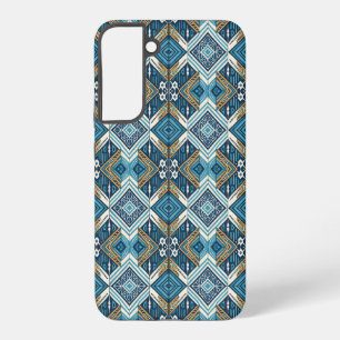 Blaue Symetrisches Boho Muster 18583 b xl Samsung Galaxy Hülle