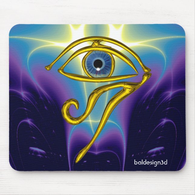 BLAUE TALISMAN / GOLD HORUS AUGE MOUSEPAD (Vorne)
