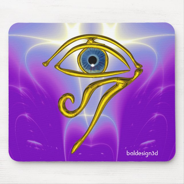 BLAUE TALISMAN / GOLD HORUS AUGE MOUSEPAD (Vorne)
