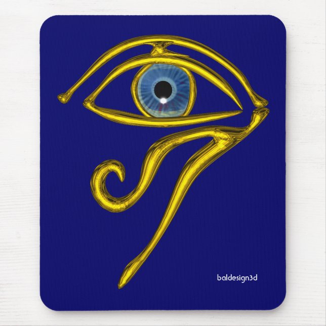 BLAUE TALISMAN / GOLD HORUS AUGE MOUSEPAD (Vorne)
