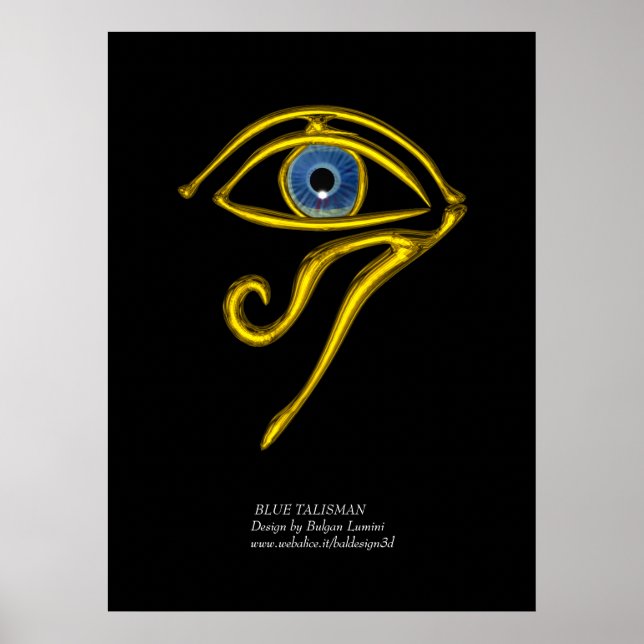 BLAUE TALISMAN / GOLD HORUS AUGE POSTER (Vorne)