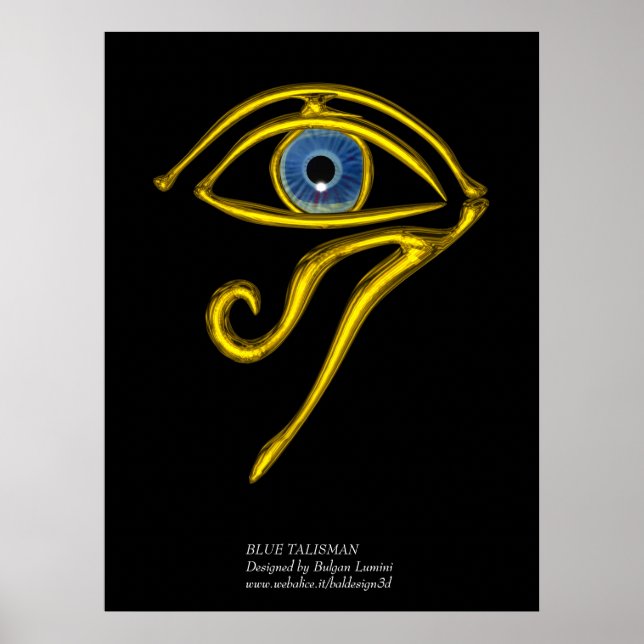 BLAUE TALISMAN / GOLD HORUS AUGE POSTER (Vorne)