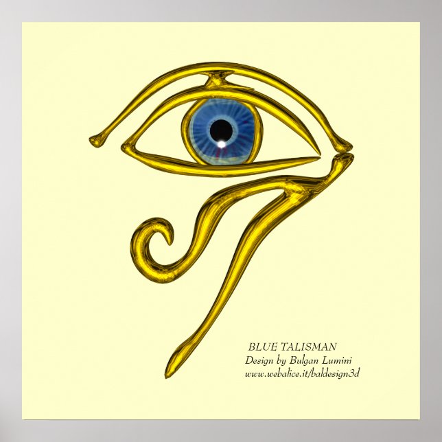 BLAUE TALISMAN / GOLD HORUS AUGE POSTER (Vorne)