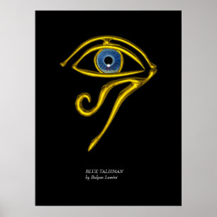 BLAUE TALISMAN / GOLD HORUS AUGE POSTER