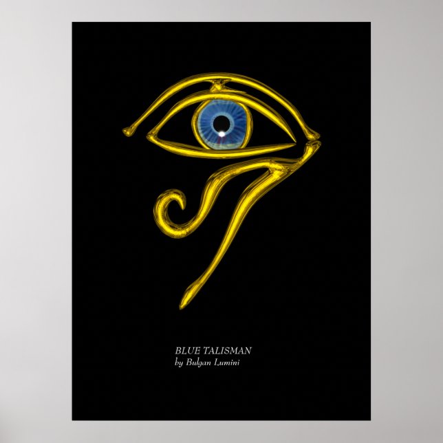 BLAUE TALISMAN / GOLD HORUS AUGE POSTER (Vorne)