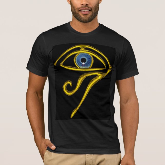 BLAUE TALISMAN / GOLD HORUS AUGE T-Shirt (Vorderseite)