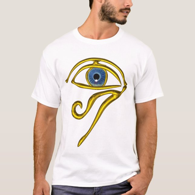 BLAUE TALISMAN / GOLD HORUS AUGE T-Shirt (Vorderseite)
