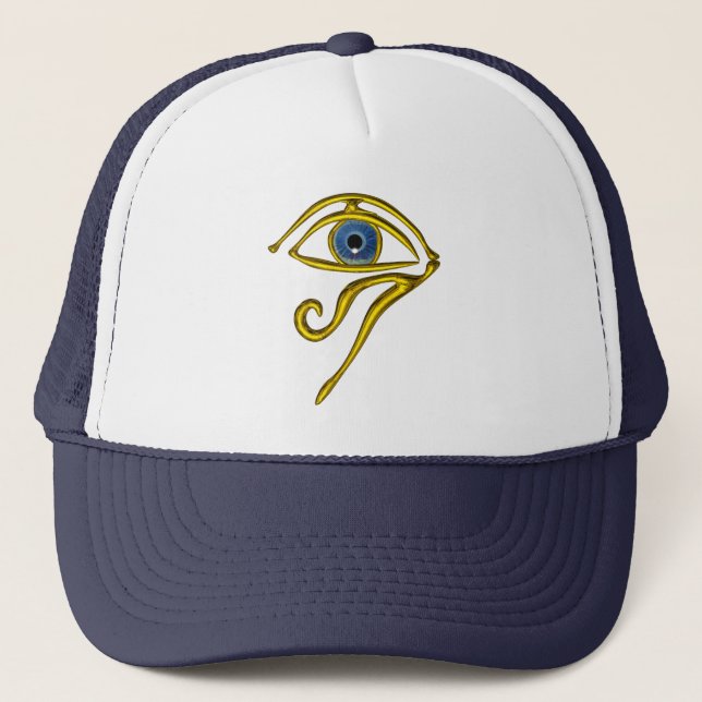 BLAUE TALISMAN / GOLD HORUS AUGE TRUCKERKAPPE (Vorderseite)