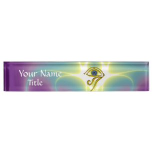 BLAUE TALISMAN Lila Green Namensplakette