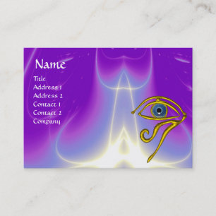 BLAUE TALISMAN, lila violett weiß Visitenkarte