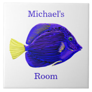 Blaue Tang-Fisch-Zimmer Fliese