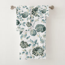 Blaue Tansy Modern Vintage Botanische Florale Toil