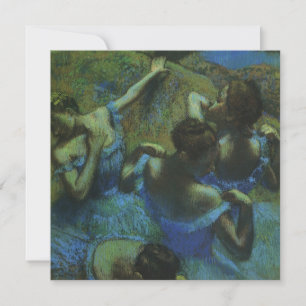 Blaue Tänzerinnen von Edgar Degas, Vintage Impress