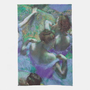 Blaue Tänzerinnen von Edgar Degas, Vintage Impress Geschirrtuch