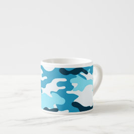 Blaue Tarnung Espresso Tasse