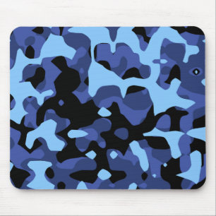 Blaue Tarnung Mousepad