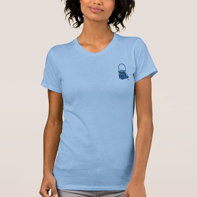 Blaue Tasche T-Shirt (Vorderseite)
