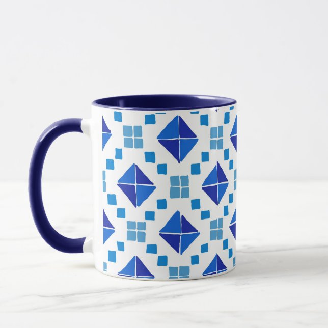 Blaue Tasse (Links)