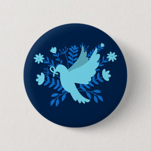 Blaue Taube Button