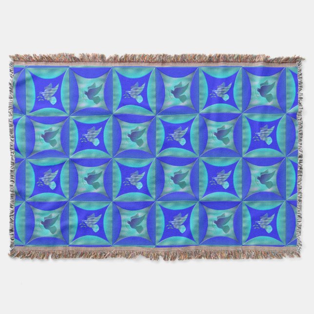 Blaue Taube im Loch in der Barenttür Decke (Vorderseite)