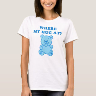 Blaue Teddybär Umarmung Shirt – Süßes Lustiges Ges