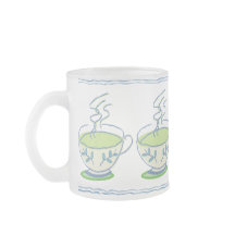 Blaue Tee-Set-Tasse