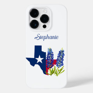 Blaue Texas-Blumen Florale Texanische Pracht Case-Mate iPhone 14 Pro Hülle