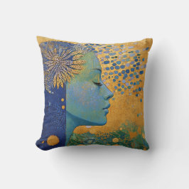 Blaue Throw-Kissen Kissen