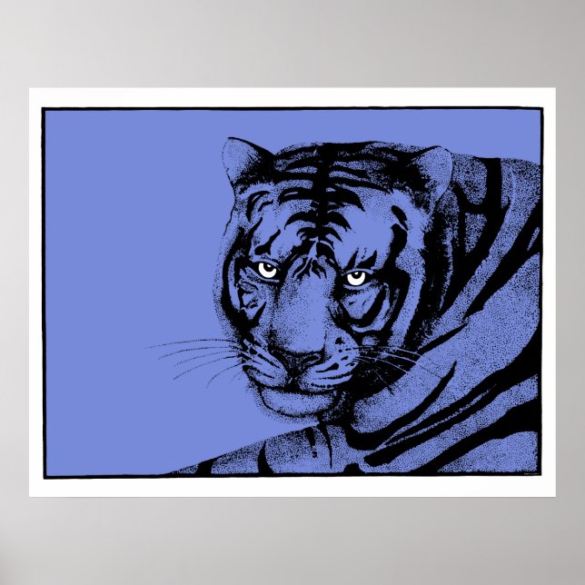 BLAUE TIGER POSTER (Vorne)