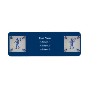 Blaue Tile Delft - Vorlage