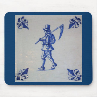 Blaue Tile Delft - Vorlage Mousepad