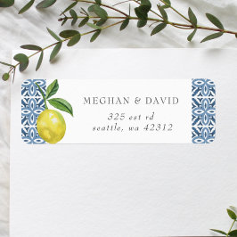Blaue Tiles Lemons Wedding