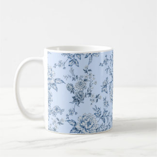 Blaue Toile Kaffeetasse